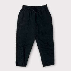 ATM Crop Track Pants In Black Size Large
